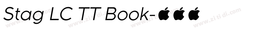 Stag LC TT Book字体转换 Stag LC TT Book字体转换